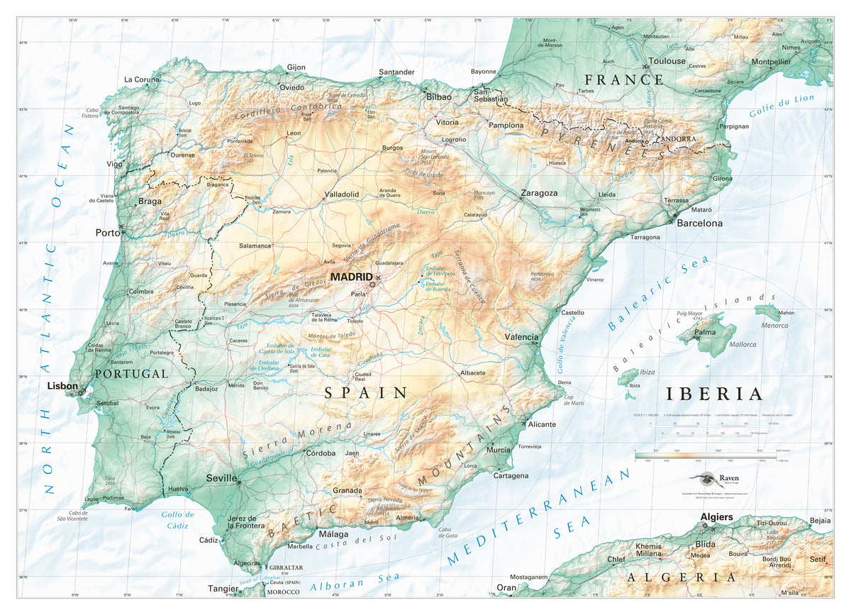 Iberian map