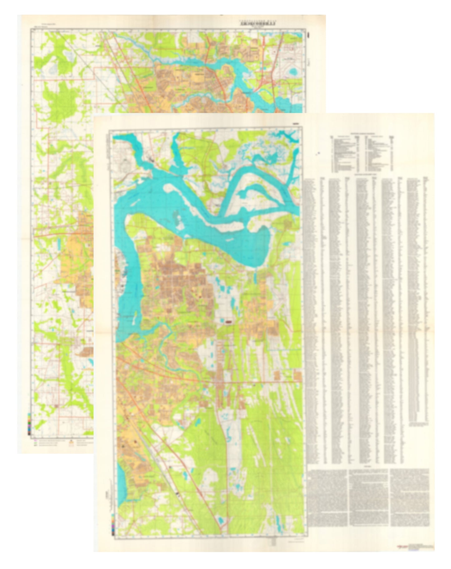 Jacksonville, FL (USA) 2-Sheet Set - Soviet Military City Plans
