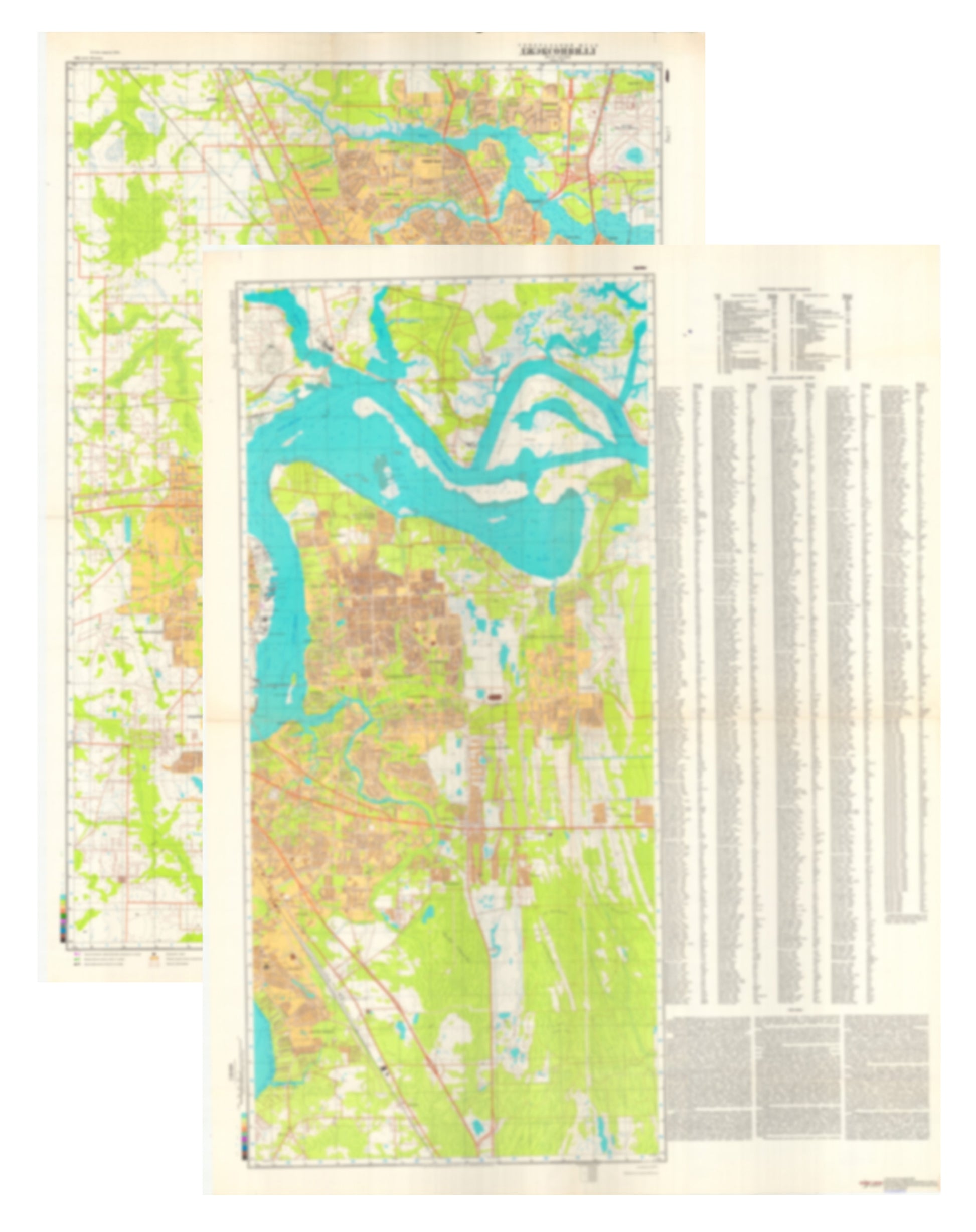 Jacksonville, FL (USA) 2-Sheet Set - Soviet Military City Plans