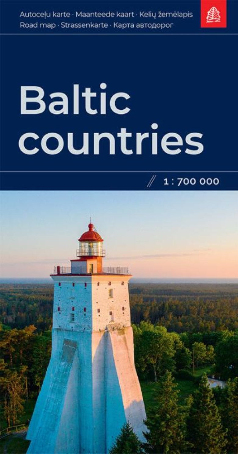 Baltic Countries 1:700 000 Road map