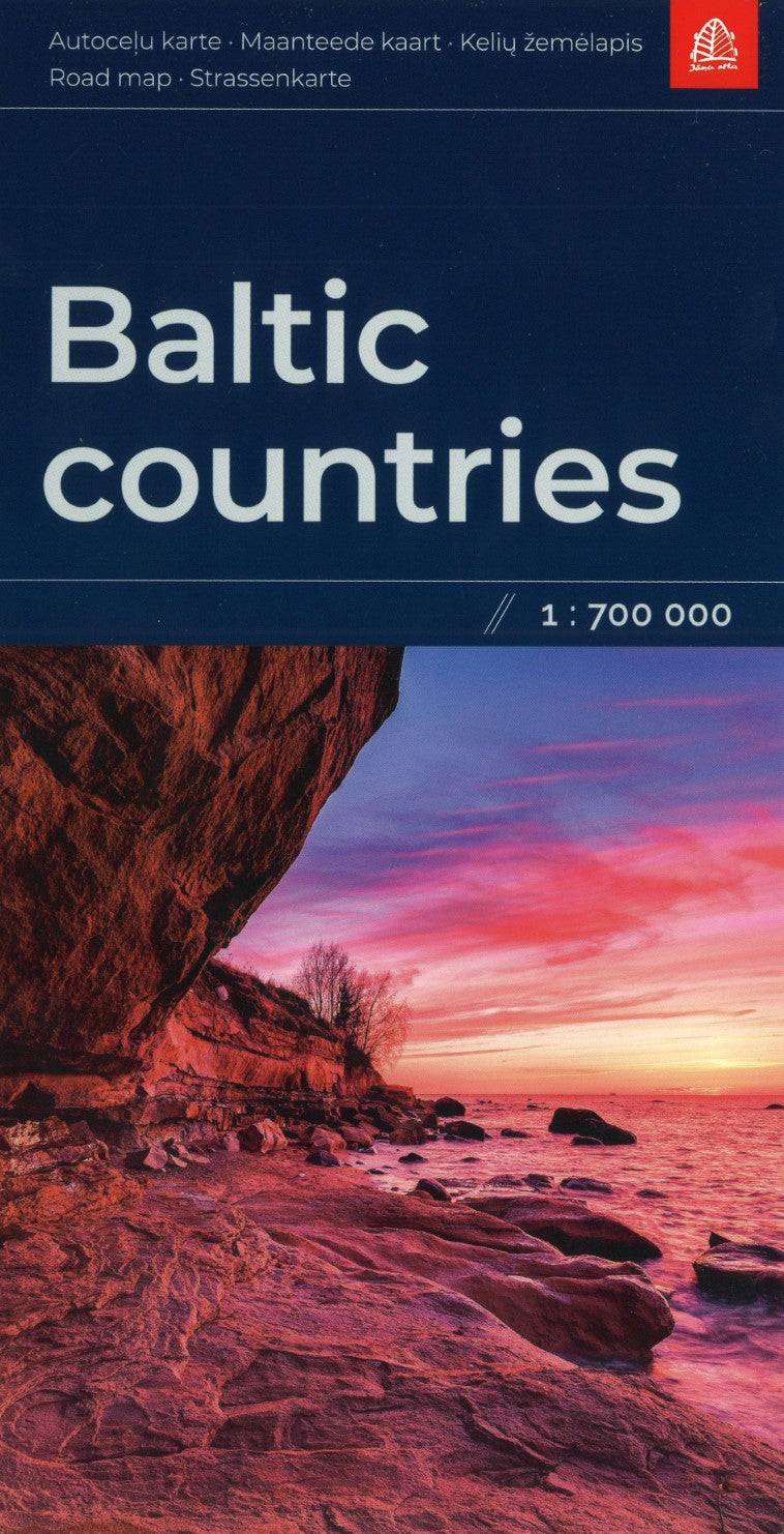 Baltic Countries 1:700 000 Road map