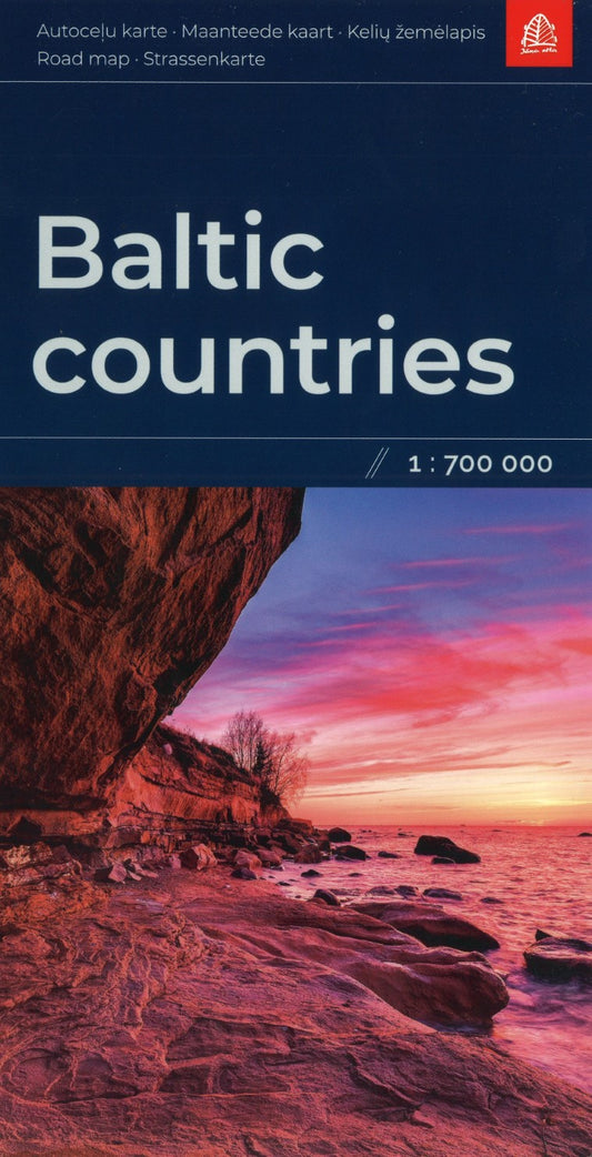 Baltic Countries 1:700 000 Road map