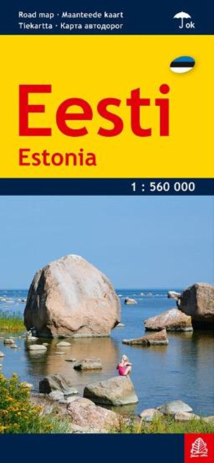 Eesti 1:560 000 Road map (laminated)