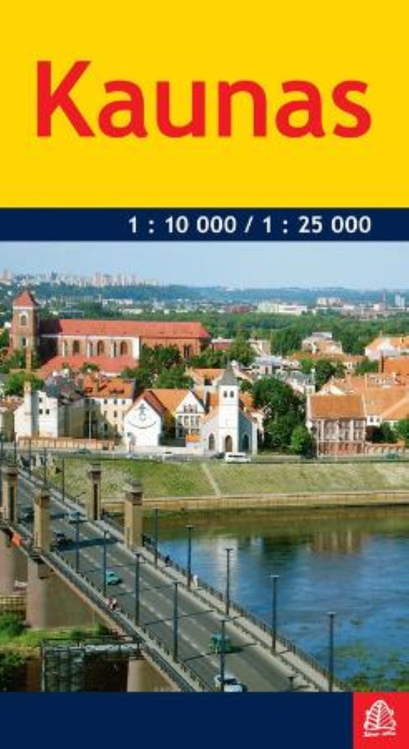 Kaunas 1:25 000/1:10 000 laminated