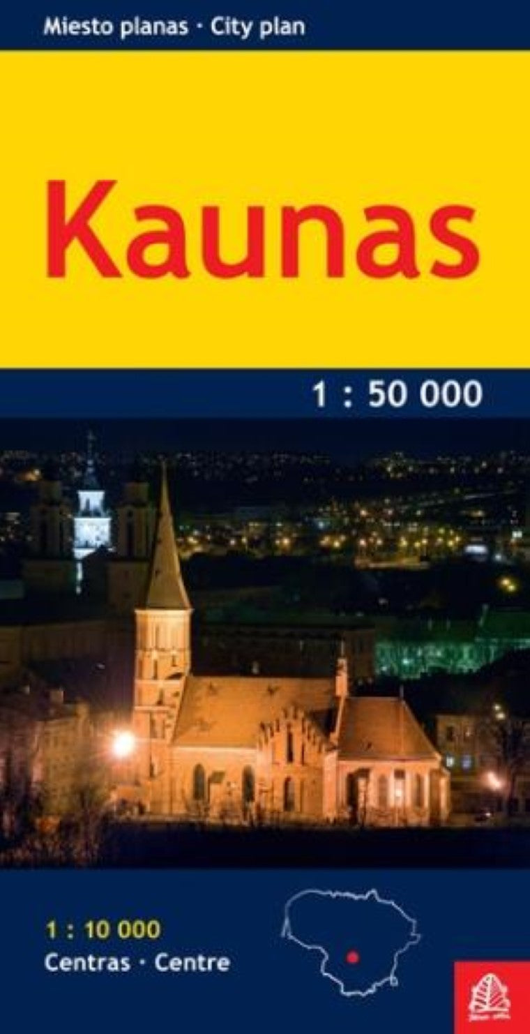 Kaunas 1:50 000/1:10 000 Pocket map