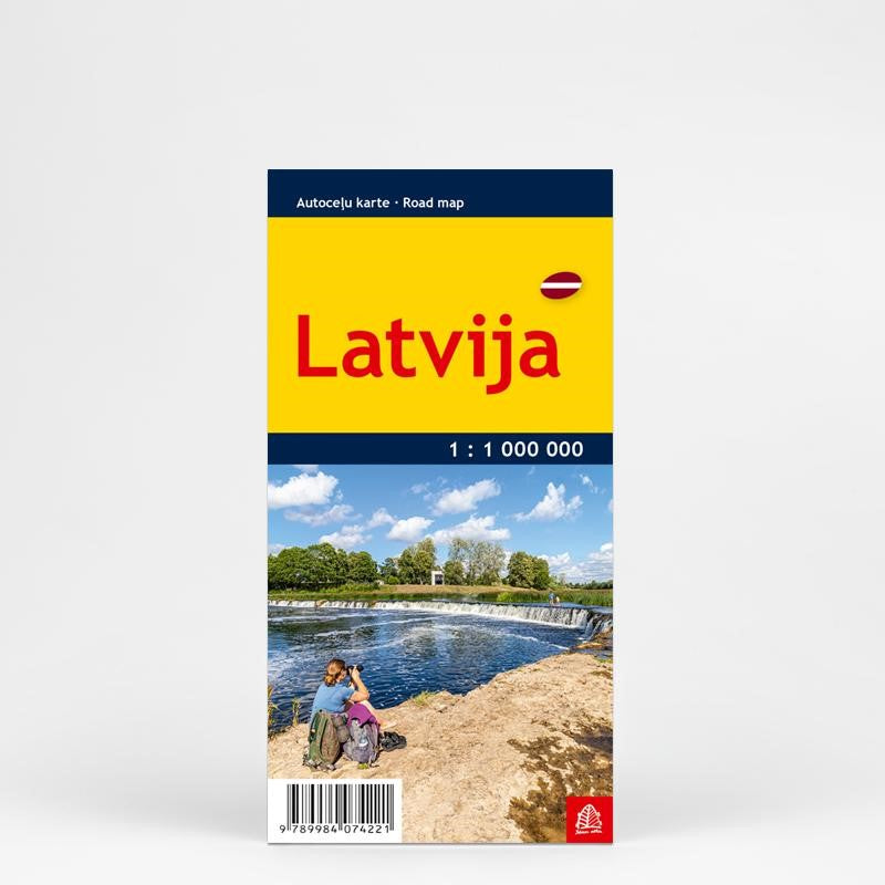 Latvija 1:1 000 000 Pocket Road map