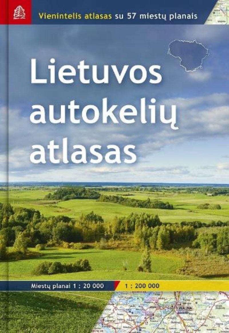 Lietuva 1:200 000 Road atlas