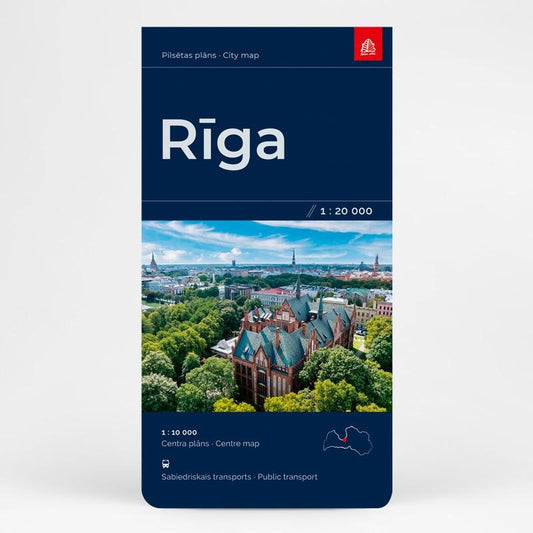 Rīga. Pilsētas plāns - Riga, Latvia City Plan