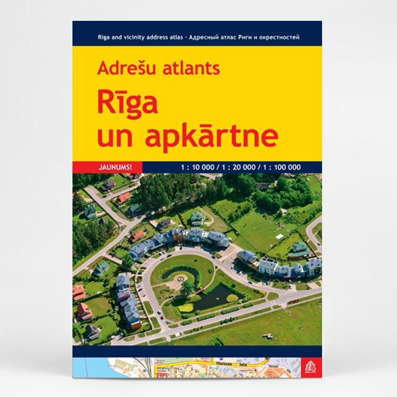 Riga and vicinity adress atlas 1:10 000/1:20 000/1:100 000