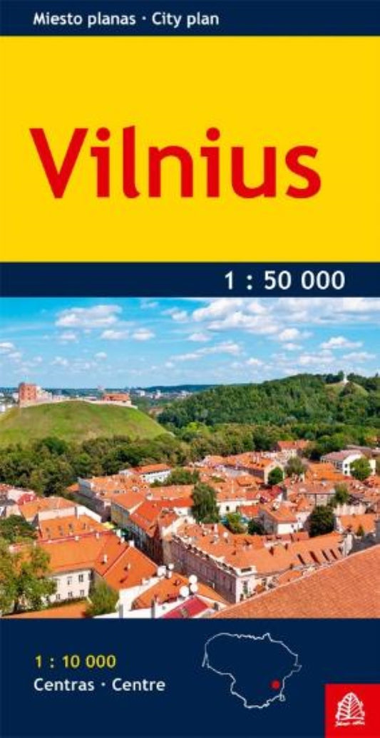 Vilnius 1:50  000/1:10 000 Pocket map