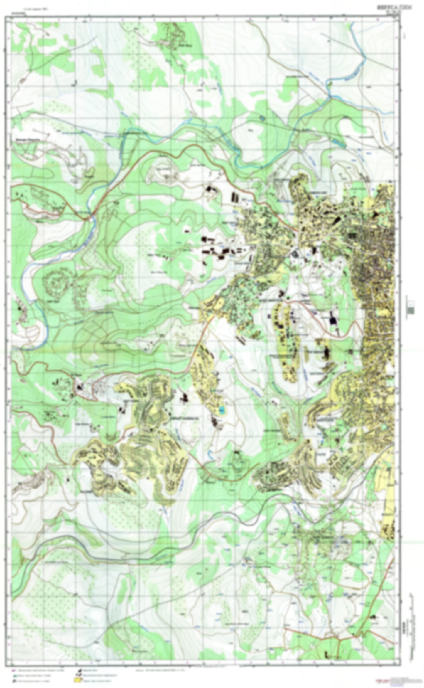 Jerusalem 1 (Israel) - Soviet Military City Plans