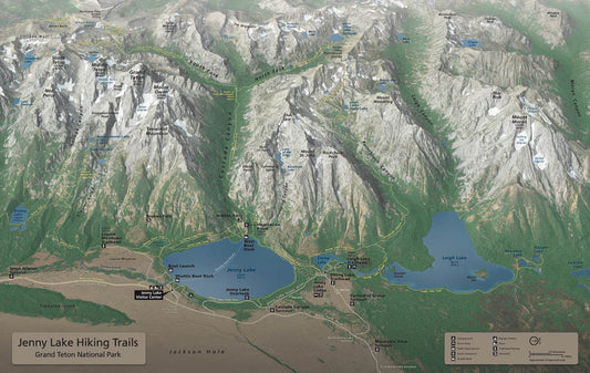Jenny Lake Hiking Trails - Paper