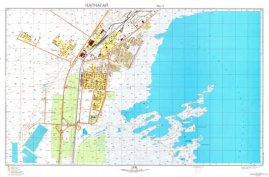 Kapchagay 2 (Kazakhstan) - Soviet Military City Plans