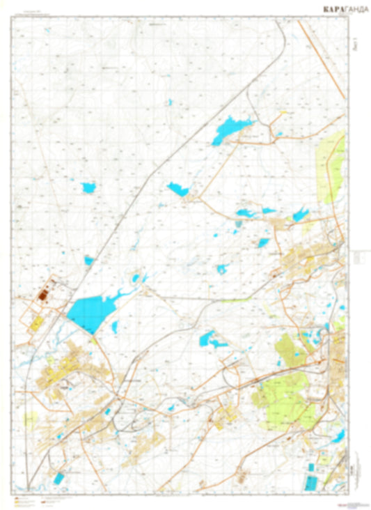 Karaganda 1 (Kazakhstan) - Soviet Military City Plans