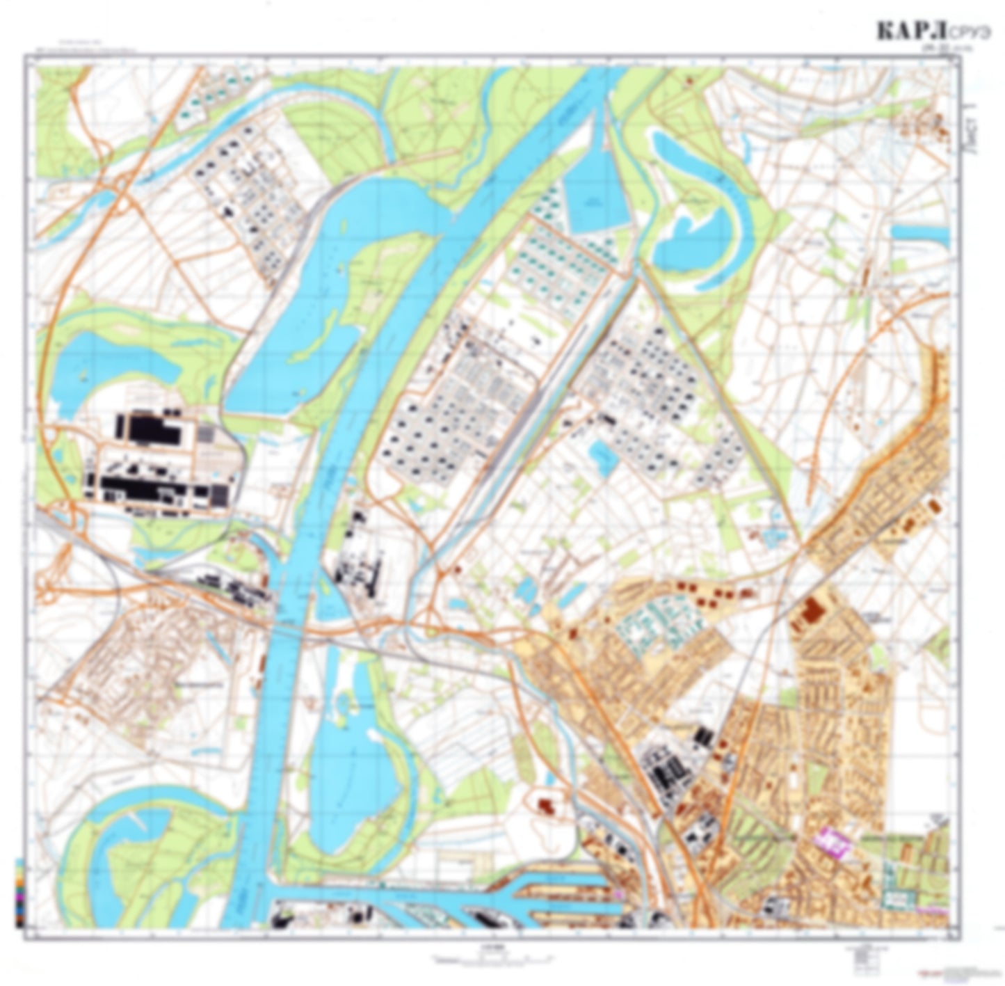 Karlsruhe 1 (Germany) - Soviet Military City Plans