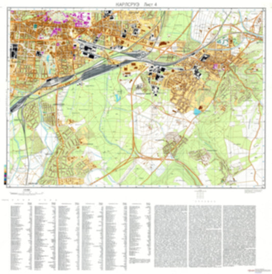 Karlsruhe 4 (Germany) - Soviet Military City Plans