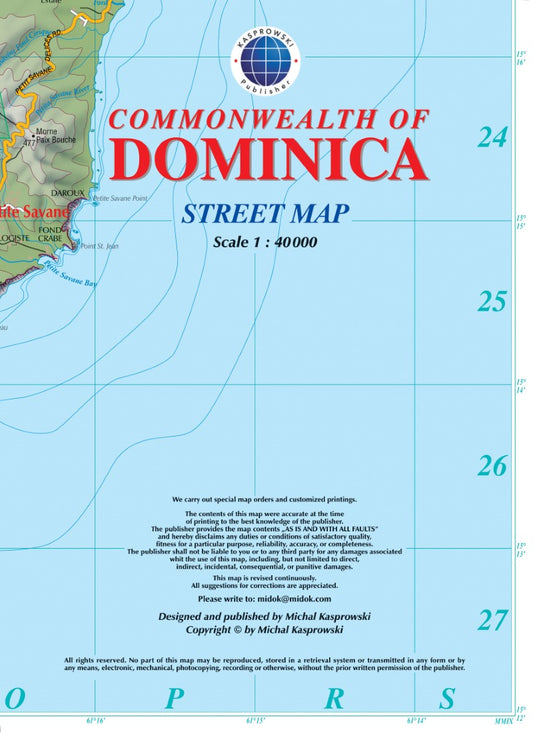 Commonwealth of Dominica : street map