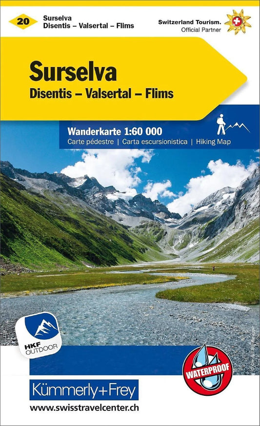 Surselva Excursion Hiking Map