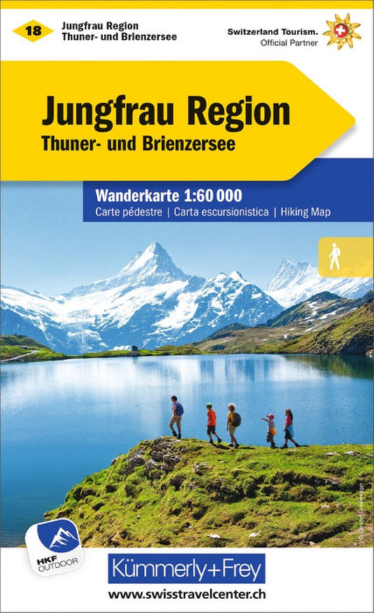 Jungfrau Region, Switzerland Hiking Map