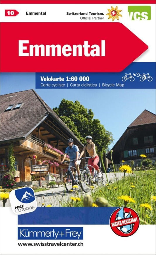 Emmental : Switzerland Cycling Map #10