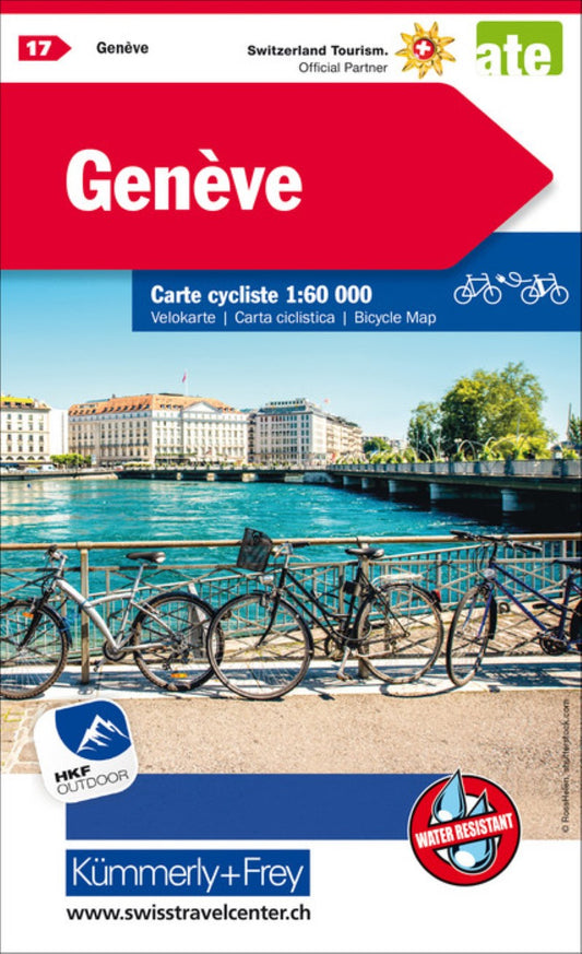 Geneva : Switzerland Cycling Map #17