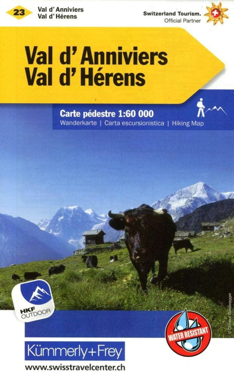 Val d'Anniviers : Val d'Herens : Hiking Map