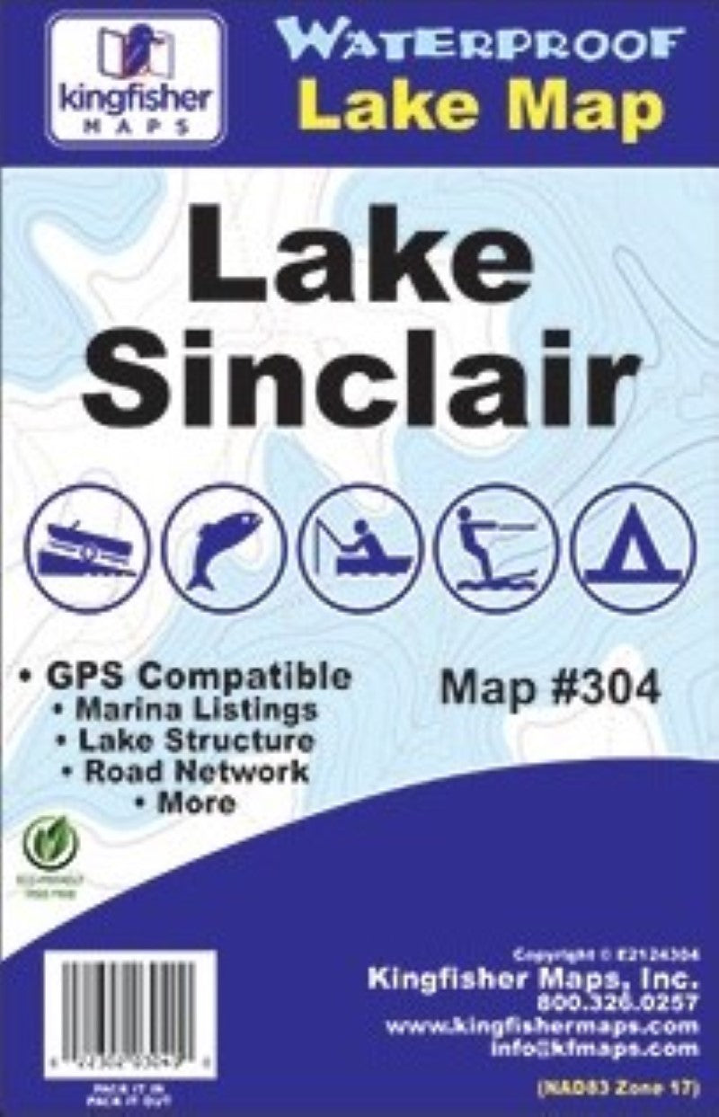 Lake Sinclair (Georgia) fishing map