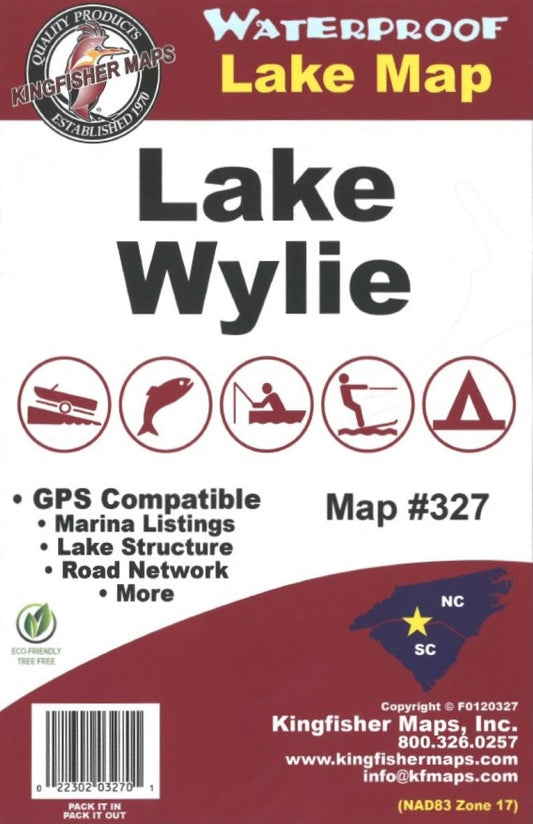 Wyile Lake, NC/SC Fishing Map