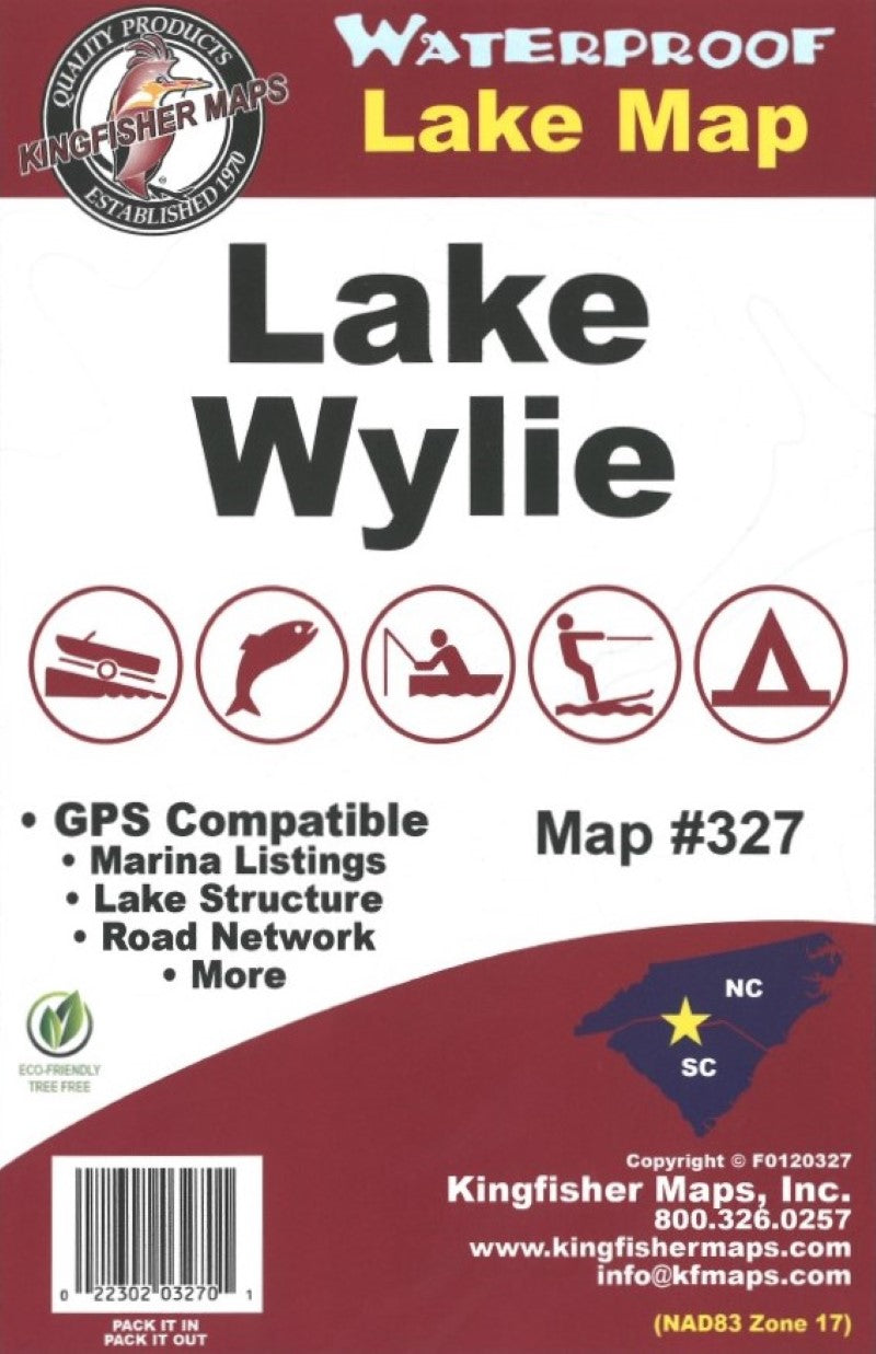 Wyile Lake, NC/SC Fishing Map
