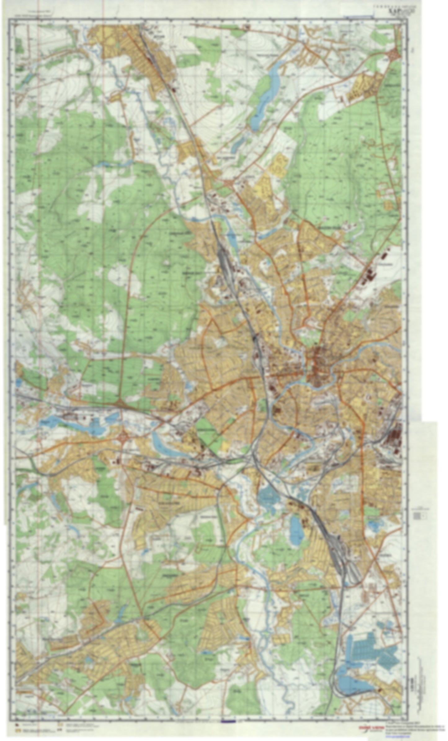Kharkov 25k 1 (Ukraine) - Soviet Military City Plans