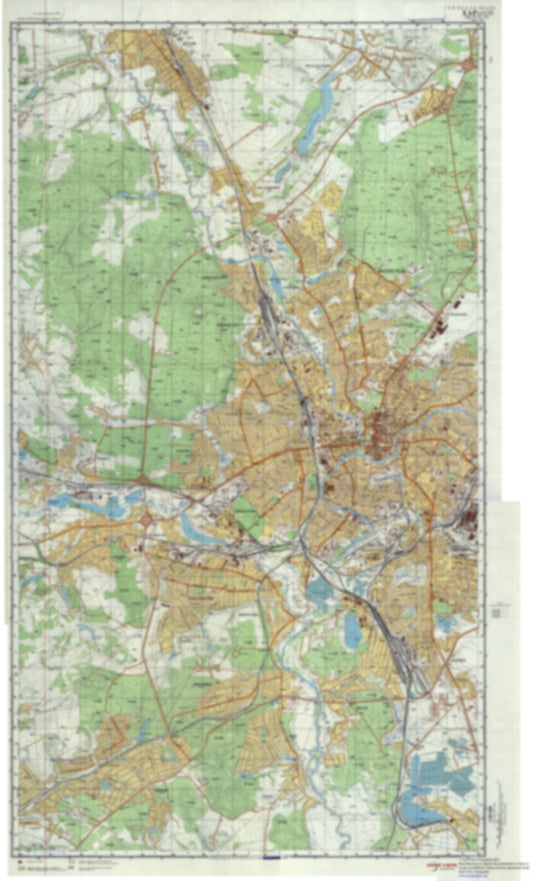 Kharkov 25k 1 (Ukraine) - Soviet Military City Plans