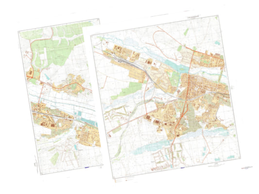 Khmelnytskyi (Ukraine) 2-Sheet Set - Soviet Military City Plans