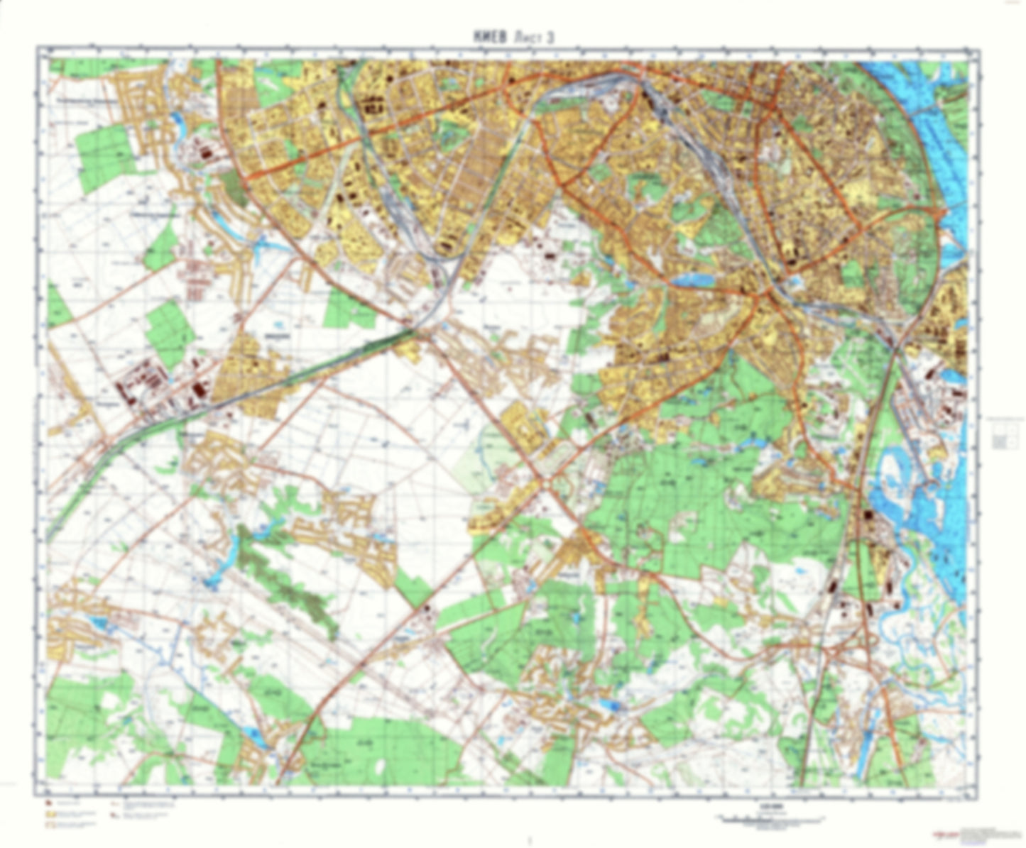Kiev 3 (Ukraine) - Soviet Military City Plans