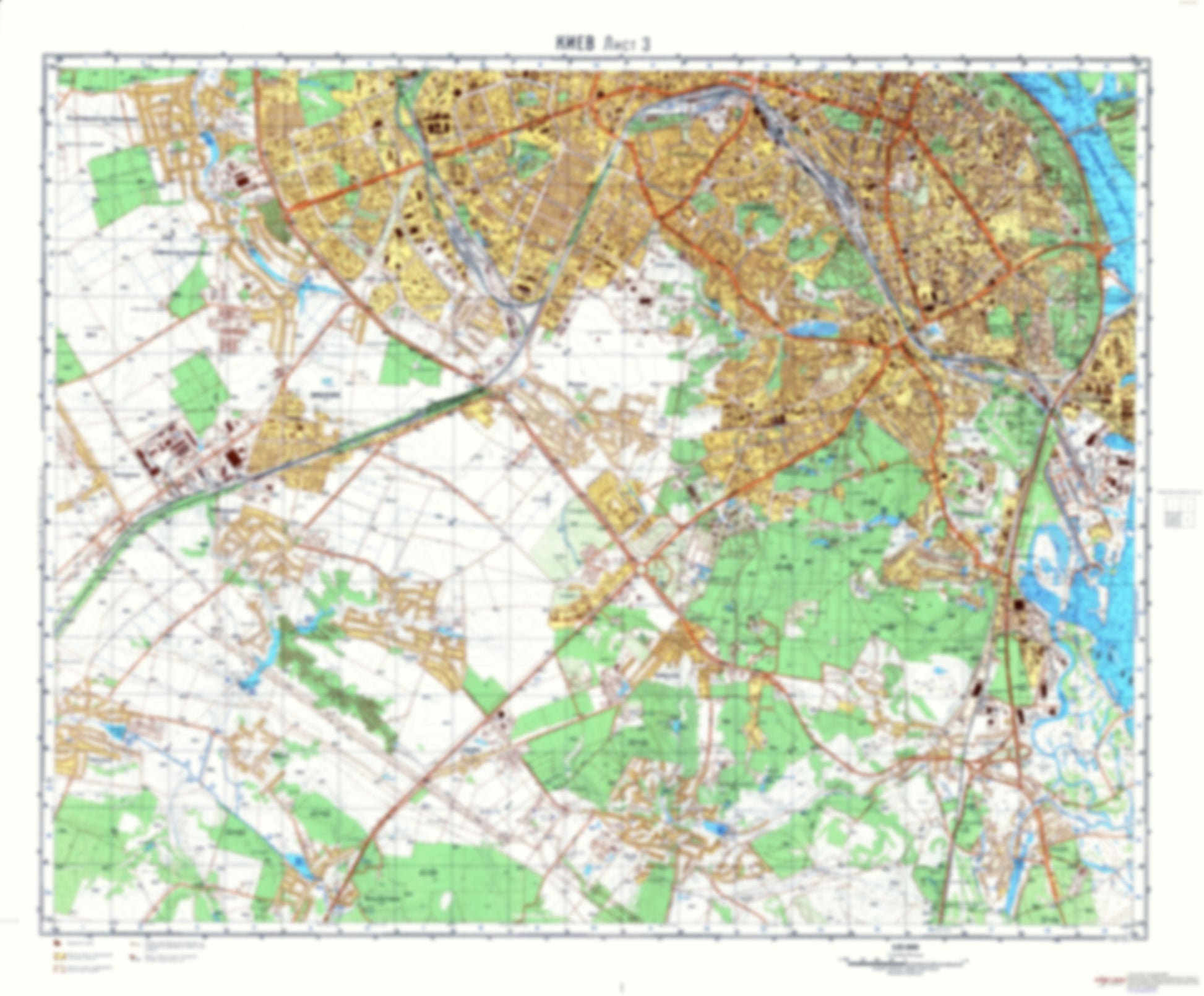 Kiev 3 (Ukraine) - Soviet Military City Plans