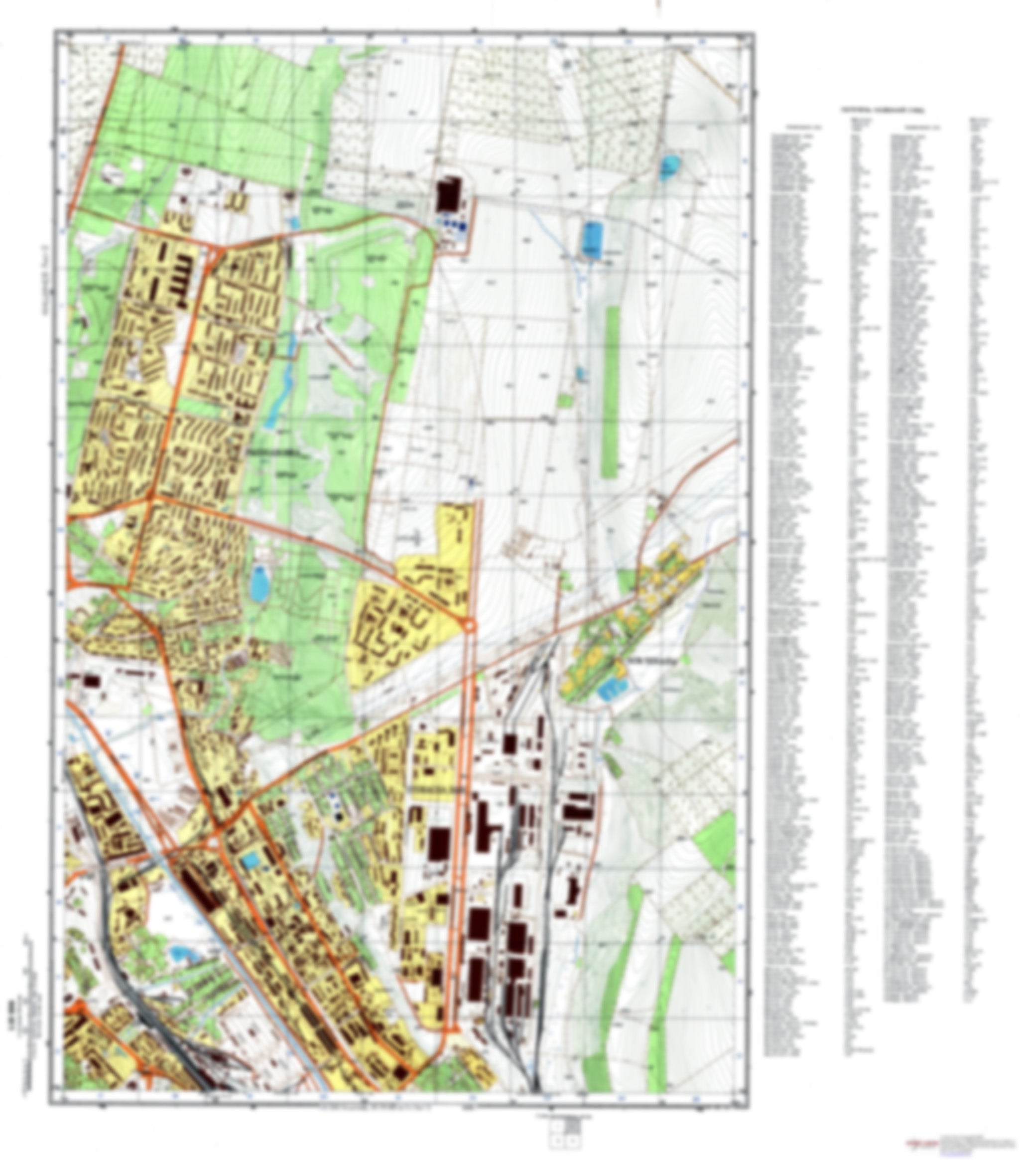 Kishinev 2 Moldova Soviet Military City Plans Longitude Maps KISHINEV2 
