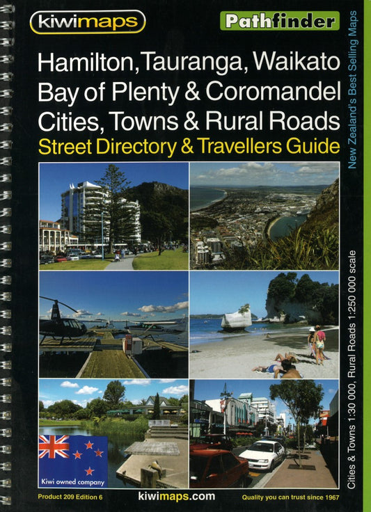 Hamilton, Tauranga, Waikato : Bay of Plenty & Coromandel : cities, towns & rural roads