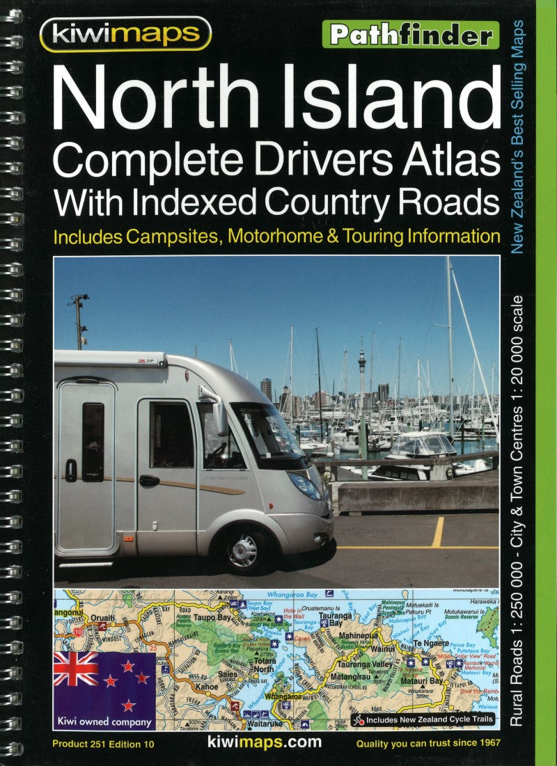 North Island : complete drivers atlas with indexed country roads