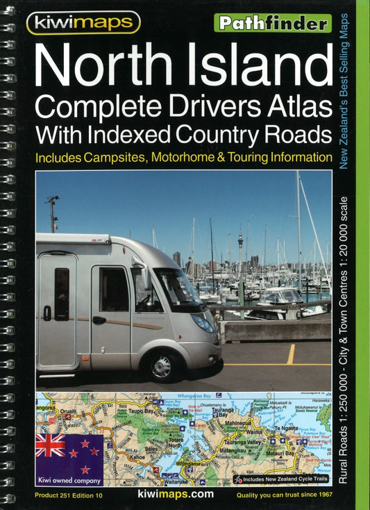 North Island : complete drivers atlas with indexed country roads