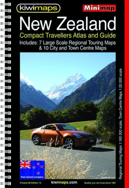 NZ Touring Atlas A5 Spiral Bound