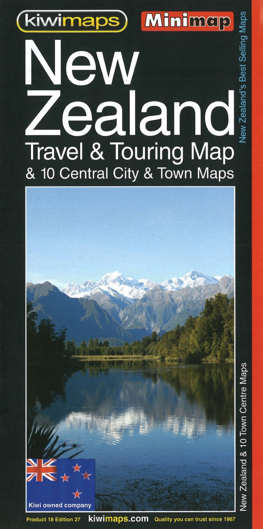 New Zealand  : travel & touring map : & 10 central city & town maps