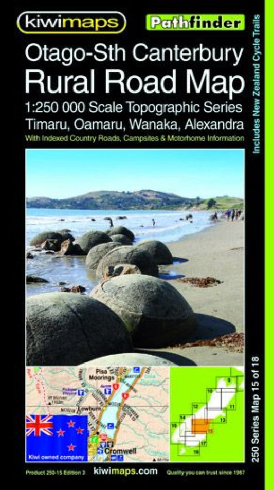 Otago-Sth Canterbury Rural Road Map