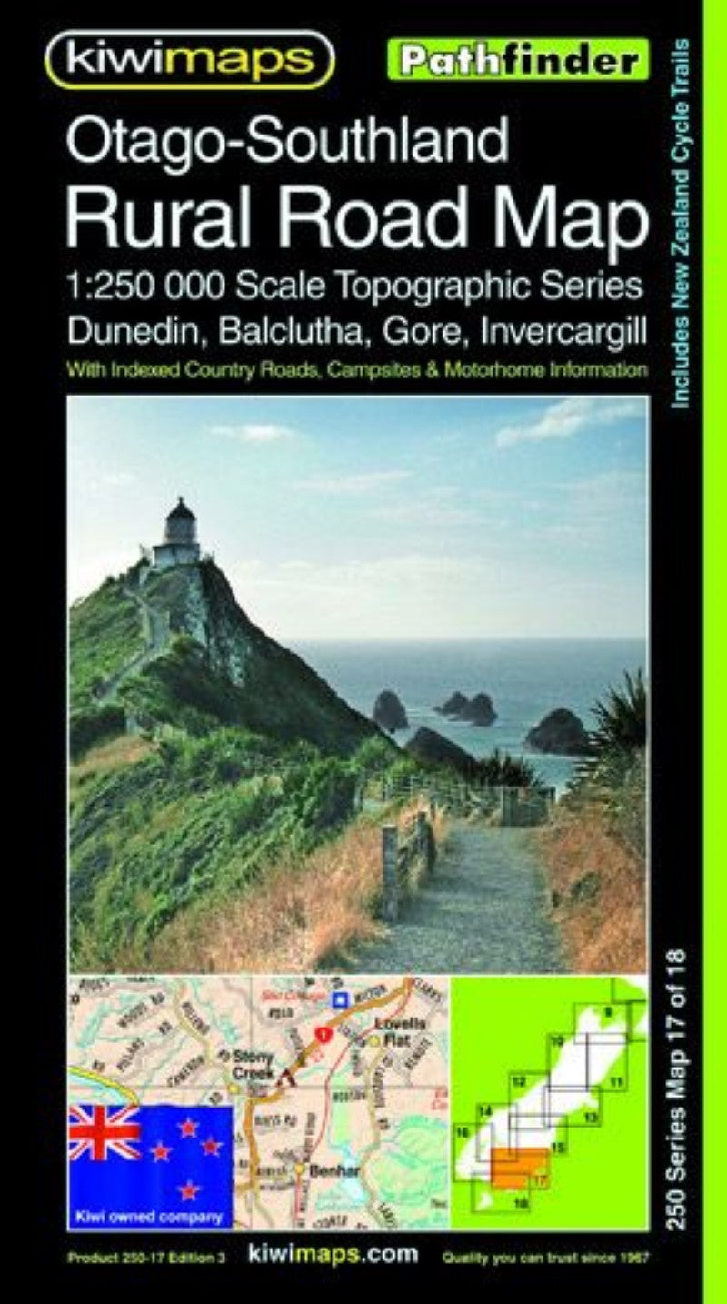 Otago-Southland Rural Road Map