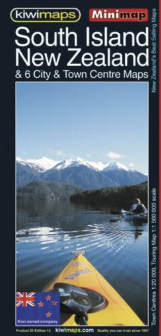 South Island NZ & 6 city & Town Centre Maps
