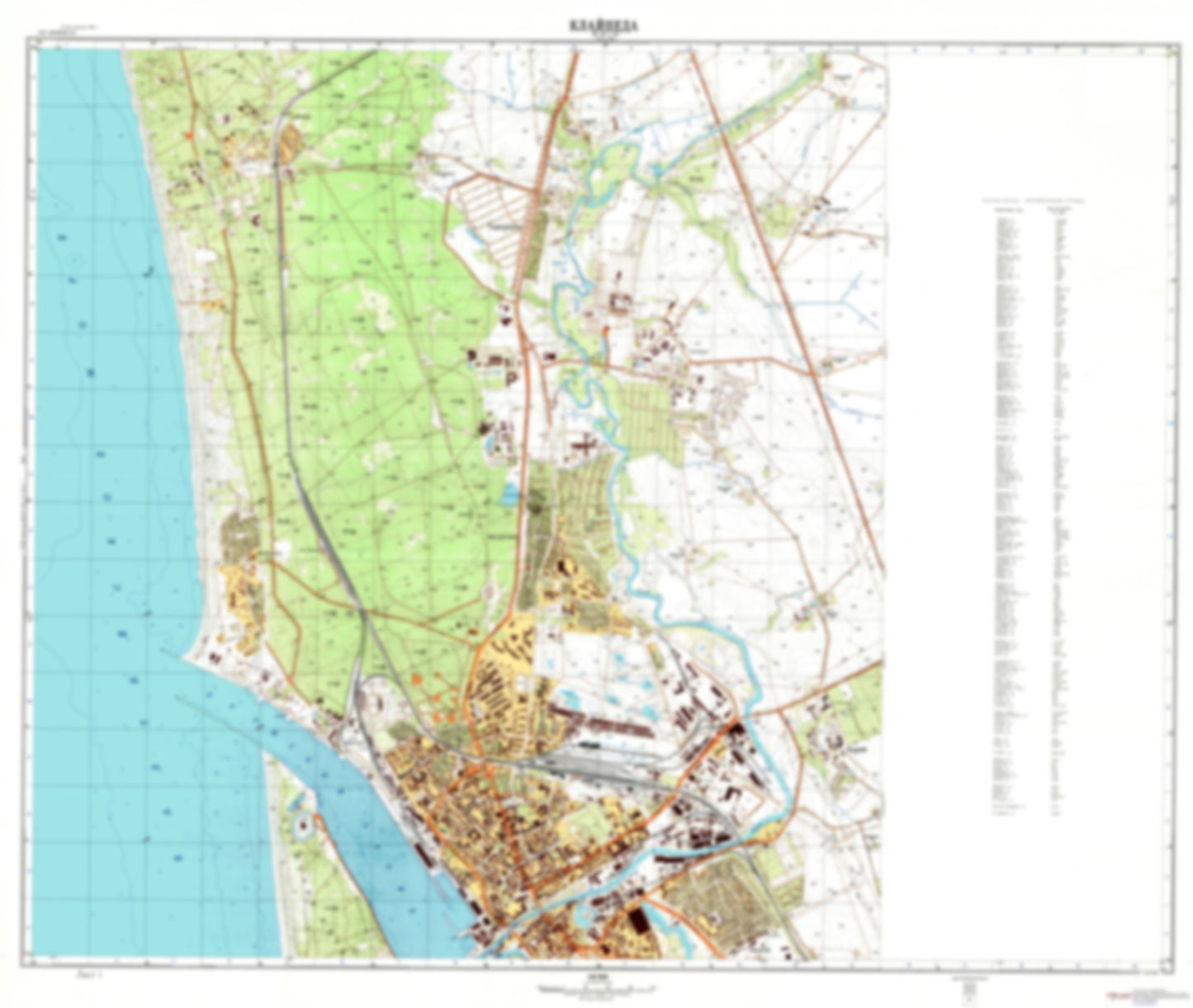 Klaipeda 1 (Lithuania) - Soviet Military City Plans