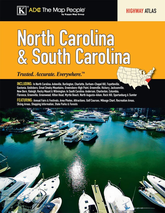 North Carolina & South Carolina : Street Atlas