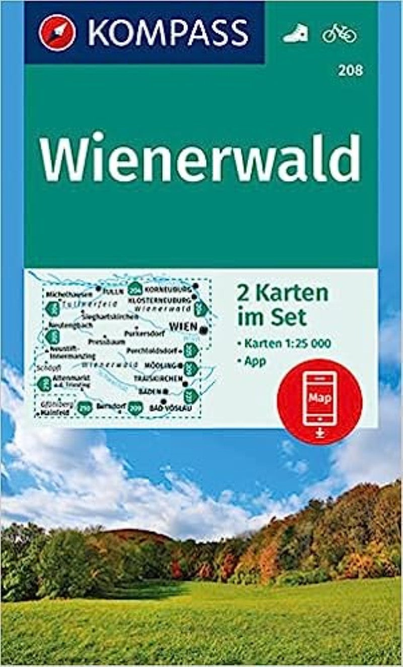 Wienerwald 2-Set Hiking Map & Guide