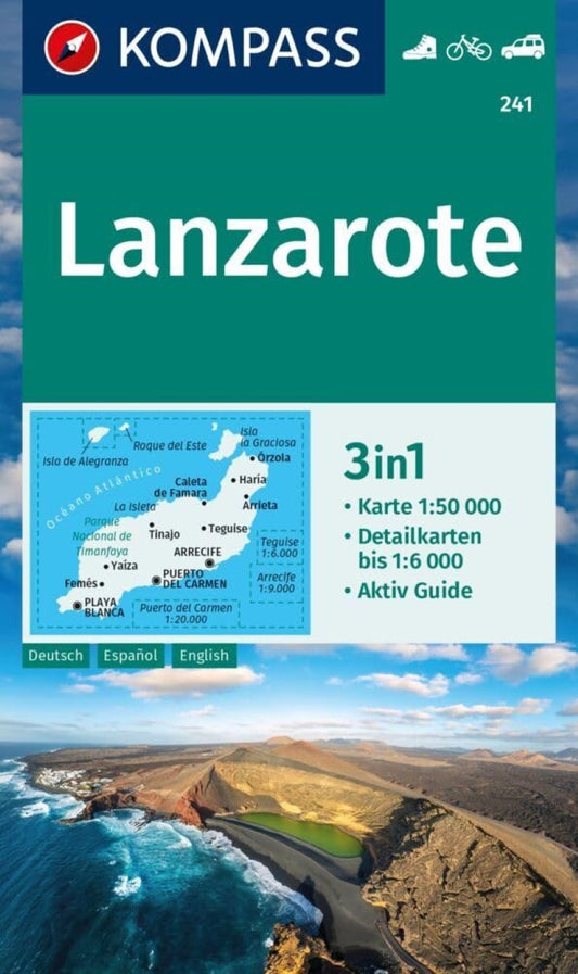 Lanzarote Island Hiking Map & Guide