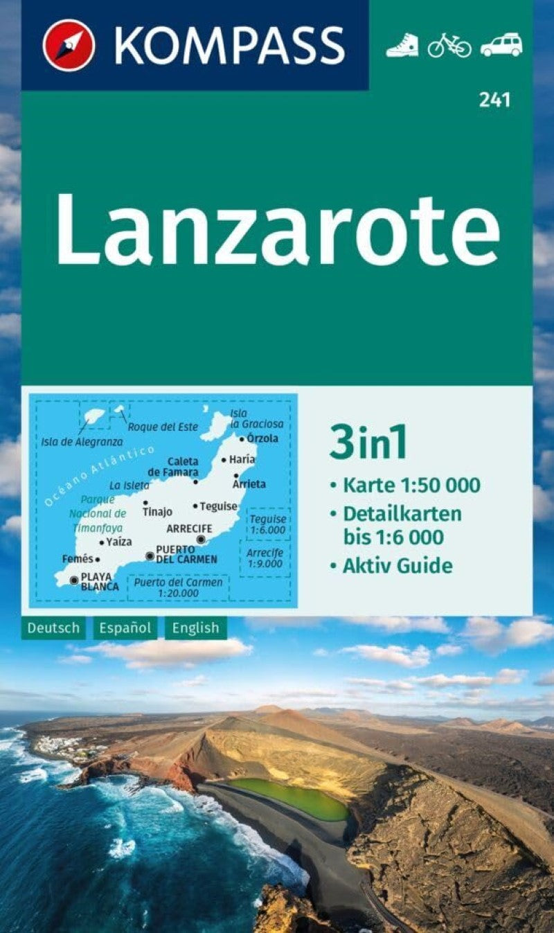 Lanzarote Island Hiking Map & Guide