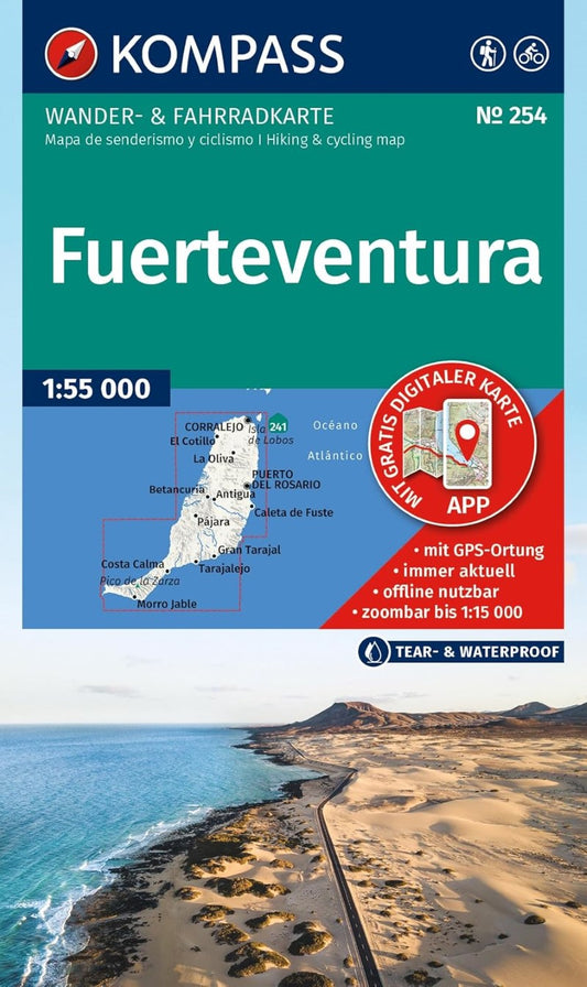 Fuerteventura Island Hiking Map