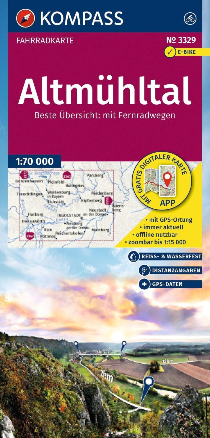 Altmuhltal-Radweg Cycling Map
